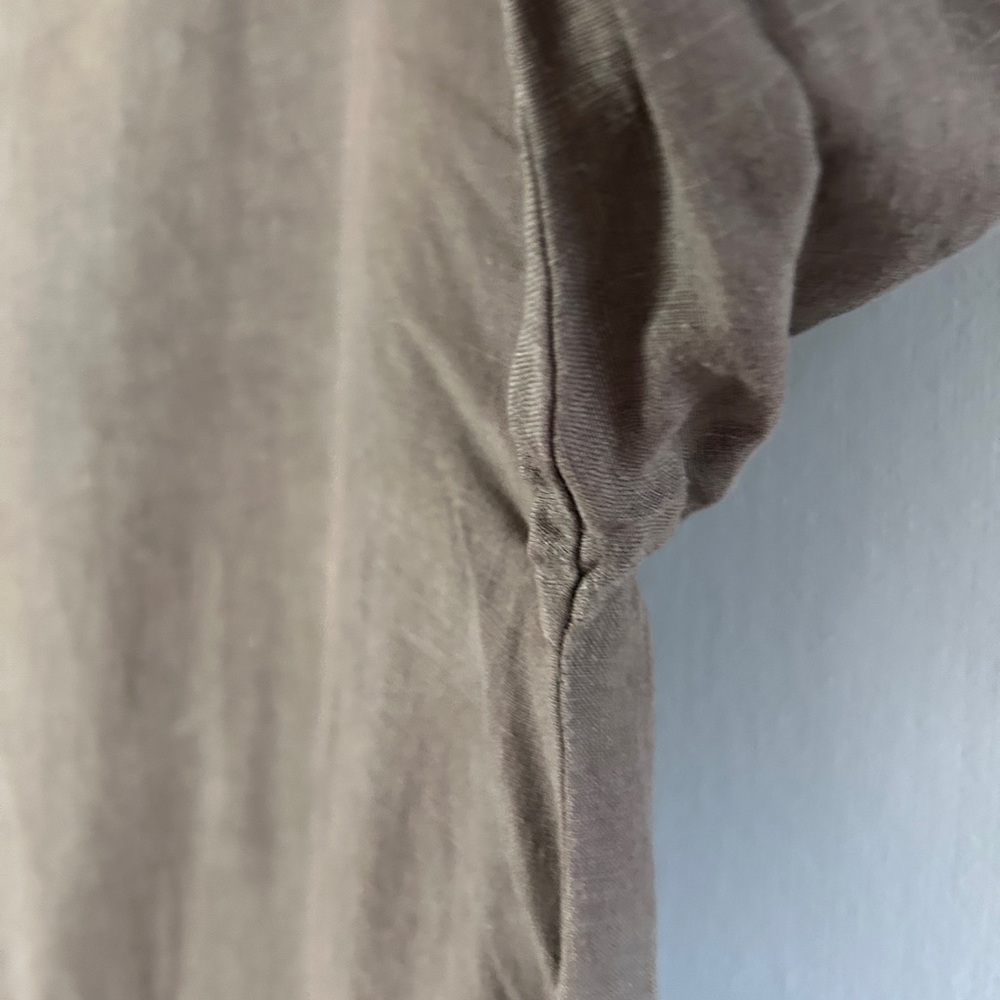 BRYN WALKER Brown 100% Linen Tunic Hoodie Oversized Lagenlook Art Wear Boho | M - Picture 8 of 14